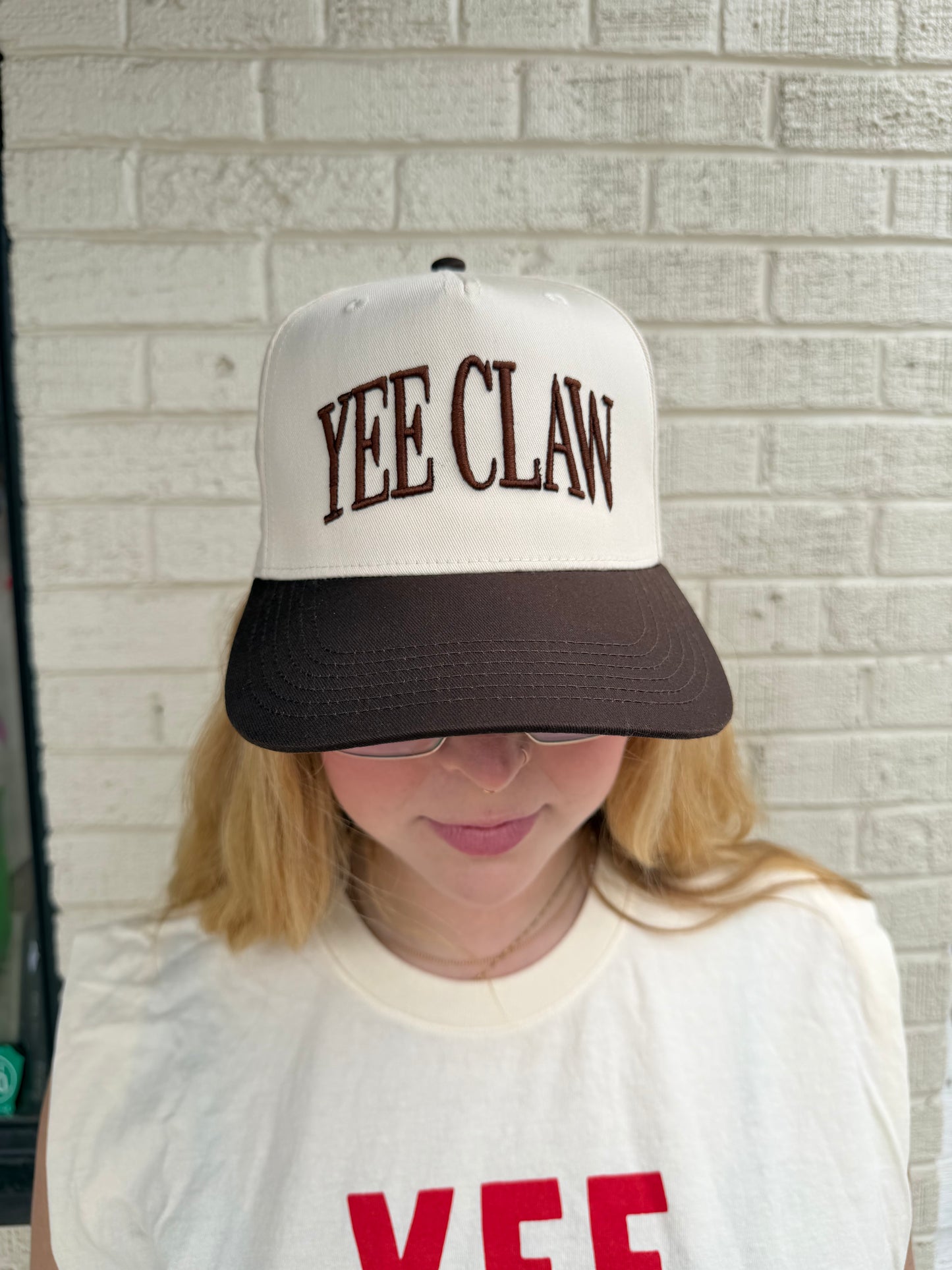 Yee Claw CCF 3D Puff Embroidered Trucker Hat - Brown