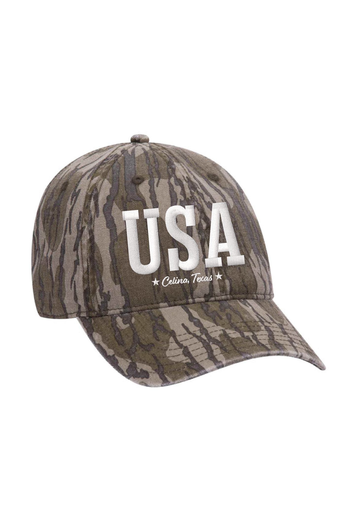 USA Embroidered Camo Dad Hat